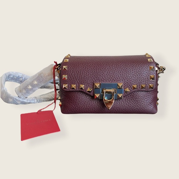NWT Valentino Mini Rockstud Leather Crossbody Bag - Picture 4 of 12